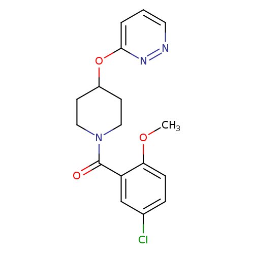 3-{[1-(5-chloro-2-methoxybenzoyl)piperidin-4-yl]oxy}pyridazine