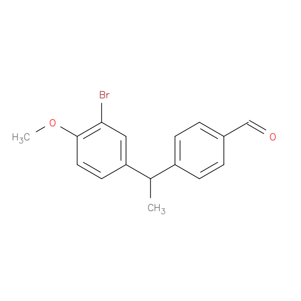 4-(1-(3-Bromo-4-methoxyphenyl)ethyl)benzaldehyde
