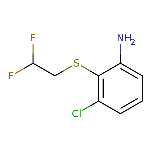 3-chloro-2-[(2,2-difluoroethyl)sulfanyl]aniline