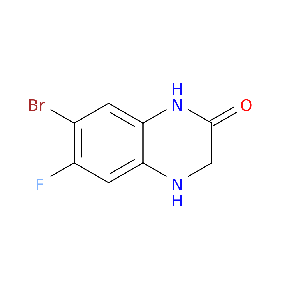 7-Bromo-6-fluoro-3,4-dihydroquinoxalin-2(1H)-one