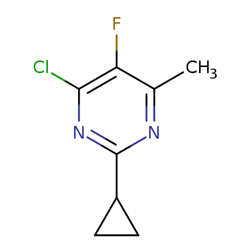 4-chloro-2-cyclopropyl-5-fluoro-6-methylpyrimidine