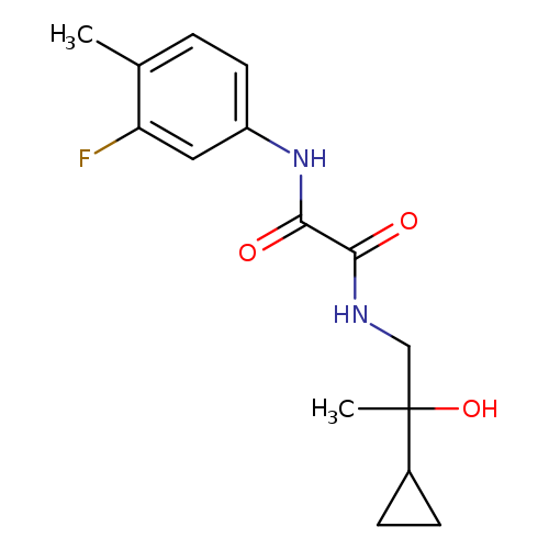 N-(2-cyclopropyl-2-hydroxypropyl)-N'-(3-fluoro-4-methylphenyl)ethanediamide