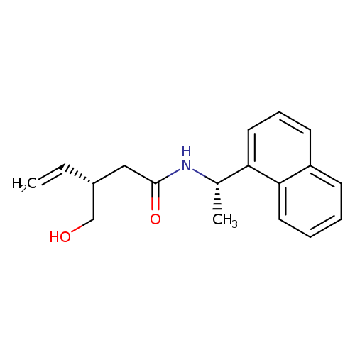 4-Pentenamide, 3-(hydroxymethyl)-N-[(1S)-1-(1-naphthalenyl)ethyl]-, (3S)-