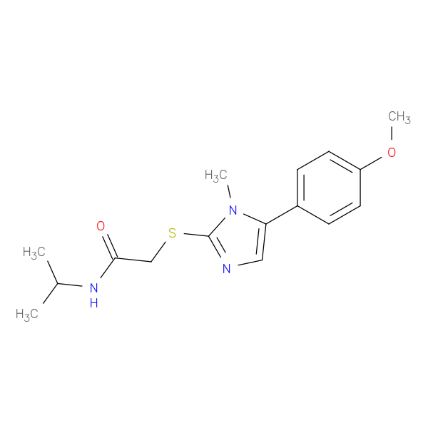 2-{[5-(4-methoxyphenyl)-1-methyl-1H-imidazol-2-yl]sulfanyl}-N-(propan-2-yl)acetamide
