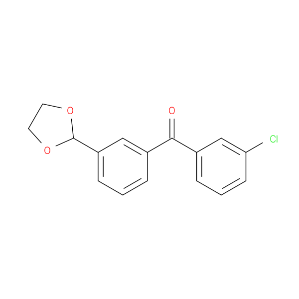 3-Chloro-3'-(1,3-dioxolan-2-yl)benzophenone