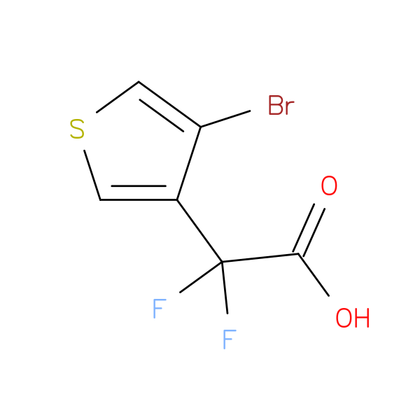2-(4-bromothiophen-3-yl)-2,2-difluoroacetic acid