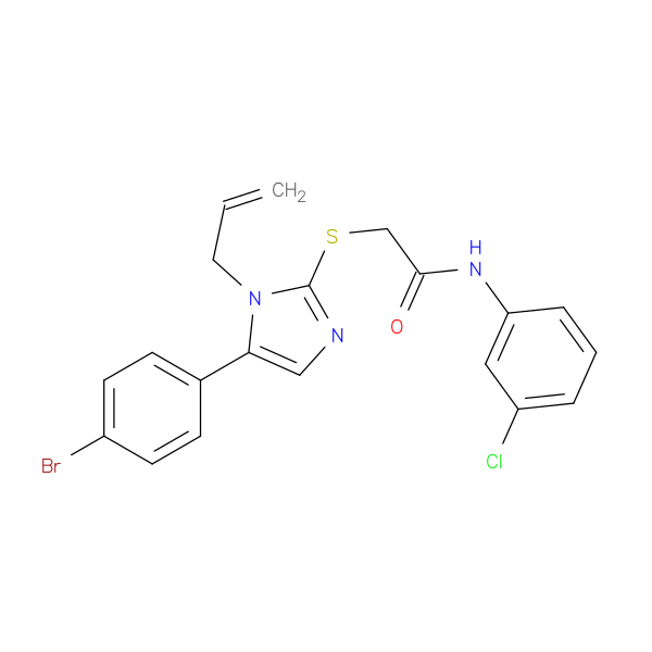 2-{[5-(4-bromophenyl)-1-(prop-2-en-1-yl)-1H-imidazol-2-yl]sulfanyl}-N-(3-chlorophenyl)acetamide