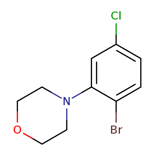 1-Bromo-4-chloro-2-morpholinobenzene