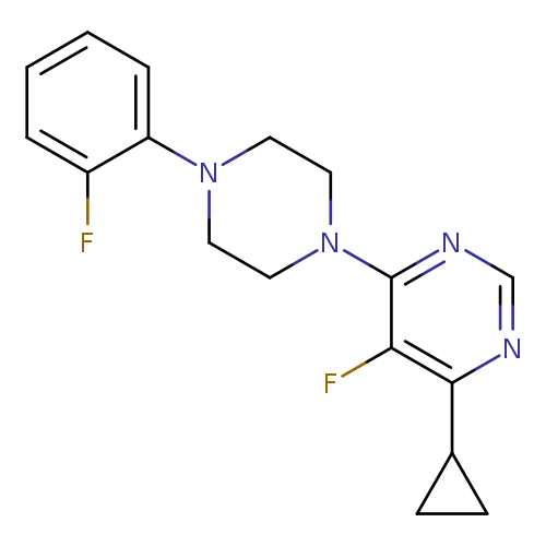 4-cyclopropyl-5-fluoro-6-[4-(2-fluorophenyl)piperazin-1-yl]pyrimidine