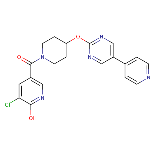 3-chloro-5-(4-{[5-(pyridin-4-yl)pyrimidin-2-yl]oxy}piperidine-1-carbonyl)pyridin-2-ol