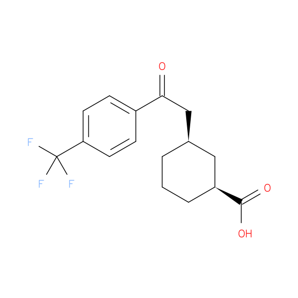 cis-3-[2-Oxo-2-(4-trifluoromethylphenyl)ethyl]cyclohexane-1-carboxylic acid