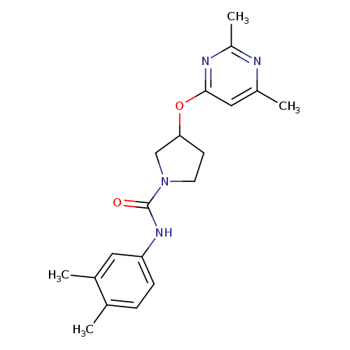 N-(3,4-dimethylphenyl)-3-[(2,6-dimethylpyrimidin-4-yl)oxy]pyrrolidine-1-carboxamide