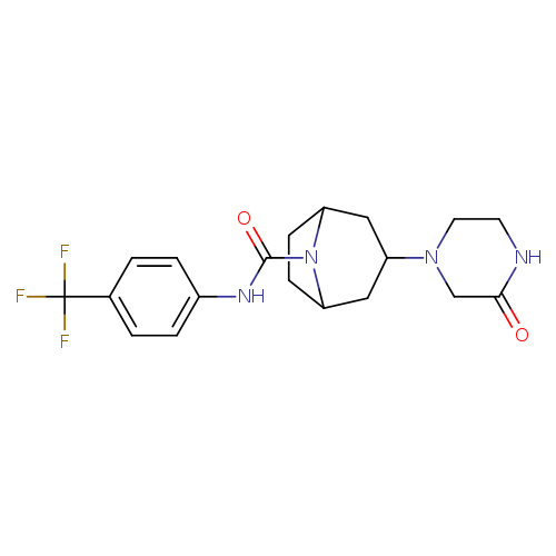 3-(3-oxopiperazin-1-yl)-N-[4-(trifluoromethyl)phenyl]-8-azabicyclo[3.2.1]octane-8-carboxamide