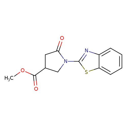 Methyl 1-(1,3-benzothiazol-2-yl)-5-oxopyrrolidine-3-carboxylate