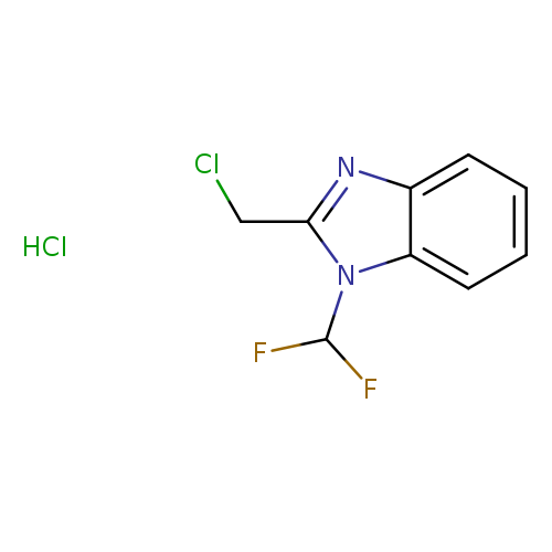 2-(Chloromethyl)-1-(difluoromethyl)-1H-benzimidazole hydrochloride