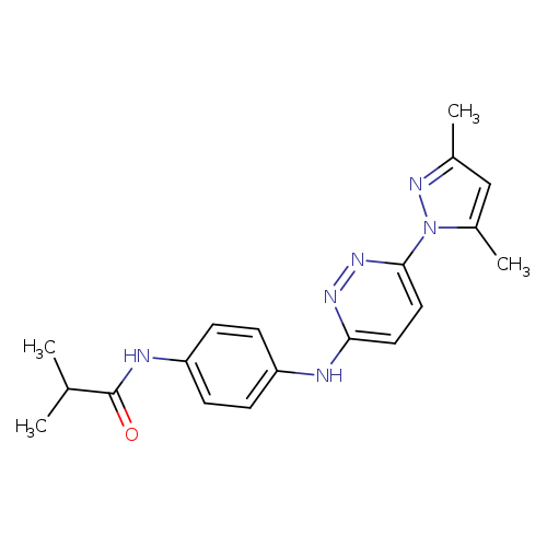 N-(4-{[6-(3,5-dimethyl-1H-pyrazol-1-yl)pyridazin-3-yl]amino}phenyl)-2-methylpropanamide