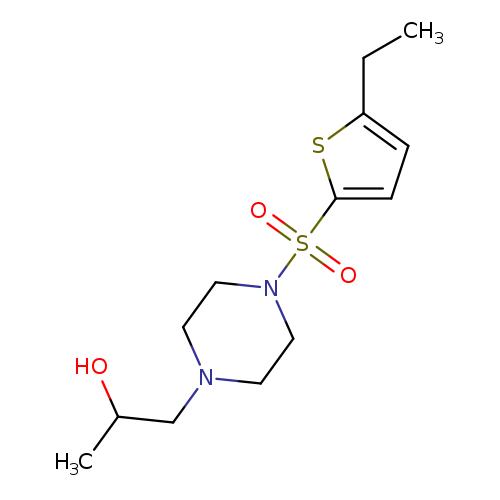 1-{4-[(5-ethylthiophen-2-yl)sulfonyl]piperazin-1-yl}propan-2-ol
