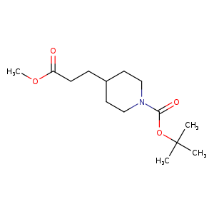 4-Piperidinepropanoic acid, 1-[(1,1-dimethylethoxy)carbonyl]-, methyl ester