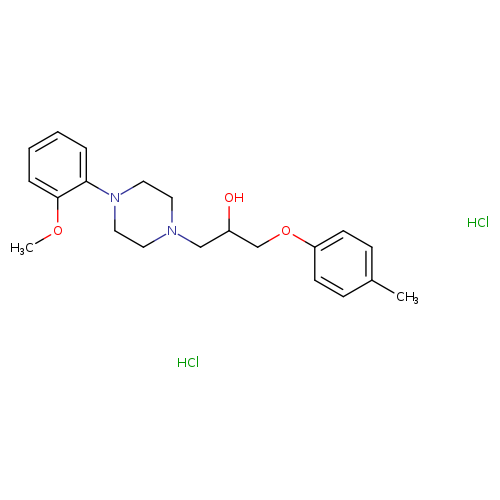 1-[4-(2-methoxyphenyl)piperazin-1-yl]-3-(4-methylphenoxy)propan-2-ol dihydrochloride