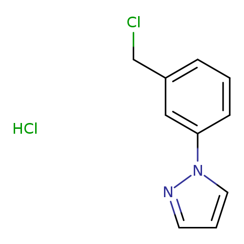 1-[3-(chloromethyl)phenyl]-1H-pyrazole hydrochloride