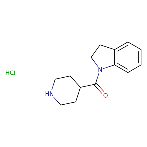 2,3-Dihydro-1H-indol-1-yl(4-piperidinyl)methanonehydrochloride