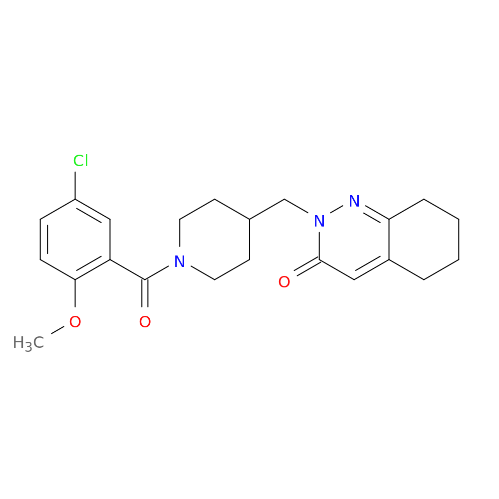 2-{[1-(5-chloro-2-methoxybenzoyl)piperidin-4-yl]methyl}-2,3,5,6,7,8-hexahydrocinnolin-3-one