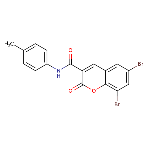 6,8-dibromo-N-(4-methylphenyl)-2-oxo-2H-chromene-3-carboxamide