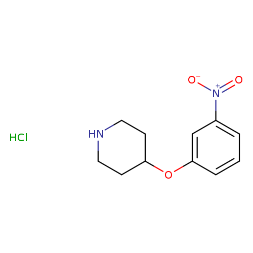 Piperidine, 4-(3-nitrophenoxy)-, hydrochloride (1:1)