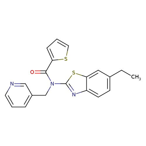 N-(6-ethyl-1,3-benzothiazol-2-yl)-N-[(pyridin-3-yl)methyl]thiophene-2-carboxamide
