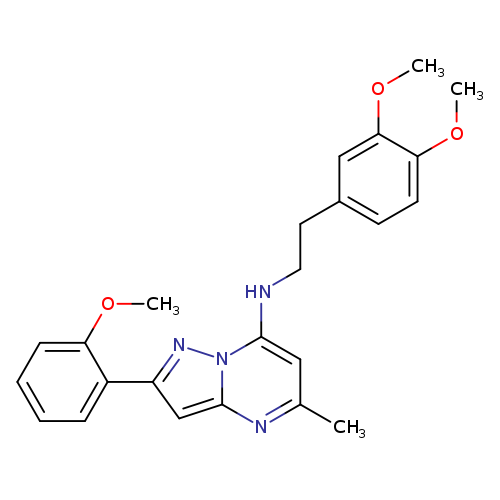 N-[2-(3,4-dimethoxyphenyl)ethyl]-2-(2-methoxyphenyl)-5-methylpyrazolo[1,5-a]pyrimidin-7-amine