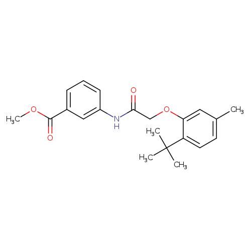 methyl 3-[2-(2-tert-butyl-5-methylphenoxy)acetamido]benzoate