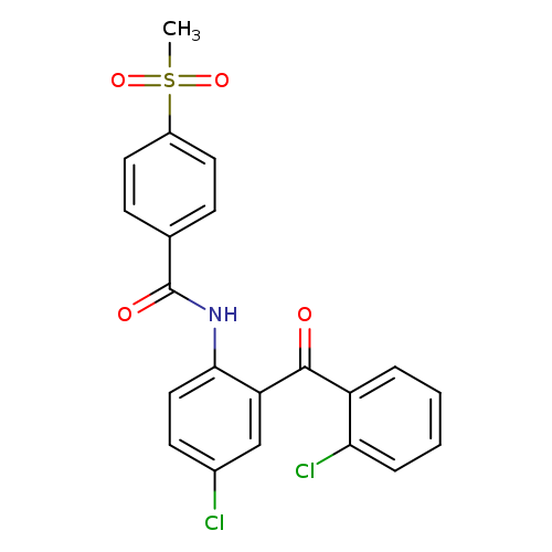 N-[4-chloro-2-(2-chlorobenzoyl)phenyl]-4-methanesulfonylbenzamide