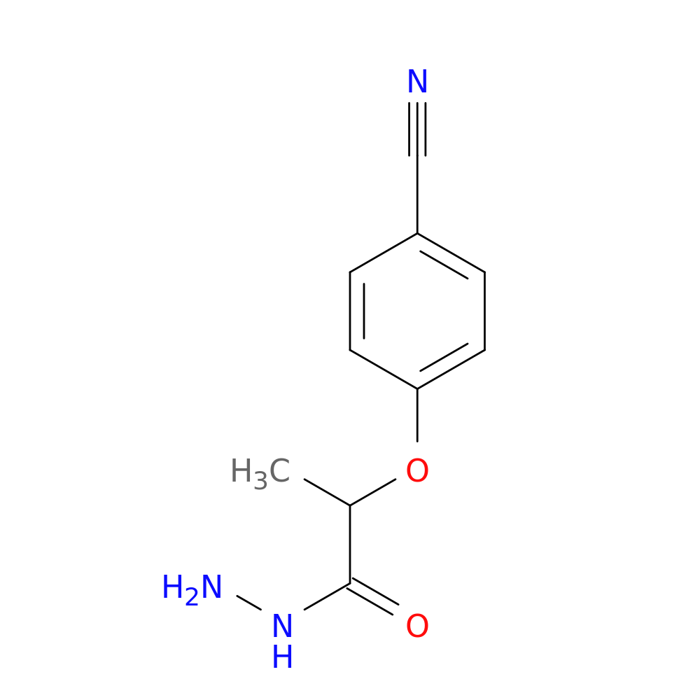 2-(4-cyanophenoxy)propanehydrazide