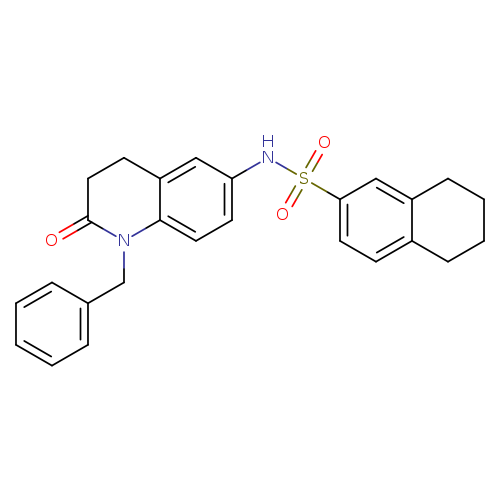 N-(1-benzyl-2-oxo-1,2,3,4-tetrahydroquinolin-6-yl)-5,6,7,8-tetrahydronaphthalene-2-sulfonamide