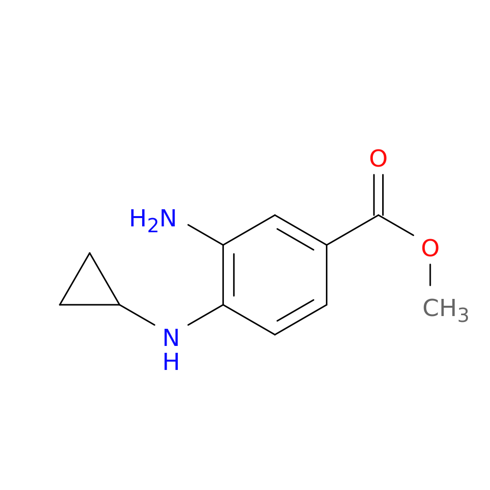 Methyl 3-amino-4-(cyclopropylamino)benzoate
