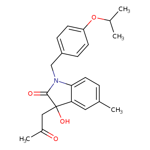 3-hydroxy-5-methyl-3-(2-oxopropyl)-1-{[4-(propan-2-yloxy)phenyl]methyl}-2,3-dihydro-1H-indol-2-one