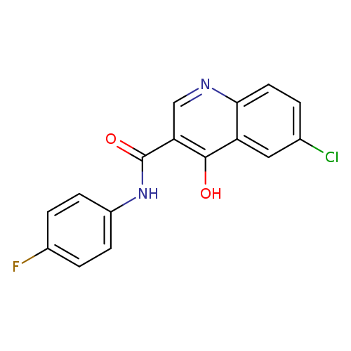 6-chloro-N-(4-fluorophenyl)-4-hydroxyquinoline-3-carboxamide
