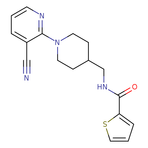 N-{[1-(3-cyanopyridin-2-yl)piperidin-4-yl]methyl}thiophene-2-carboxamide