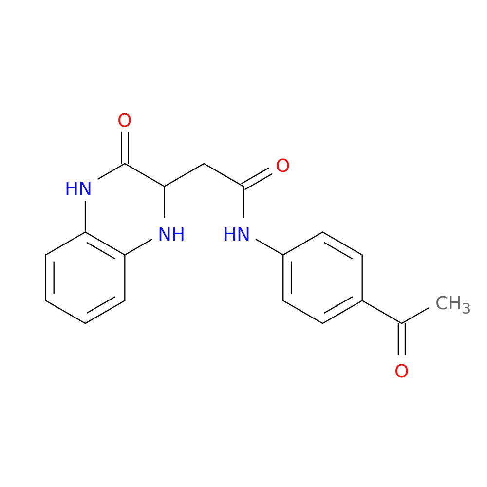 N-(4-acetylphenyl)-2-(3-oxo-1,2,3,4-tetrahydroquinoxalin-2-yl)acetamide