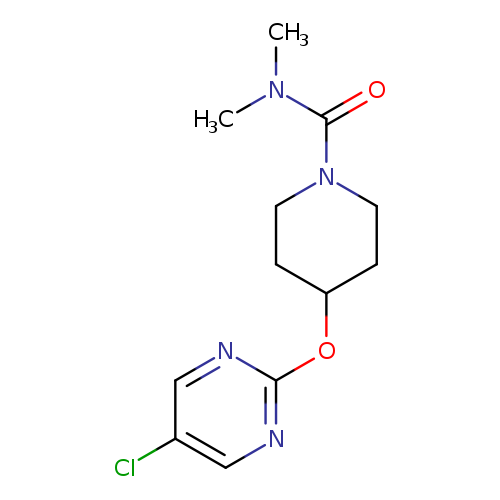 4-[(5-chloropyrimidin-2-yl)oxy]-N,N-dimethylpiperidine-1-carboxamide
