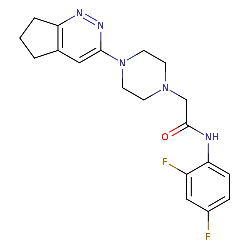 2-(4-{5H,6H,7H-cyclopenta[c]pyridazin-3-yl}piperazin-1-yl)-N-(2,4-difluorophenyl)acetamide