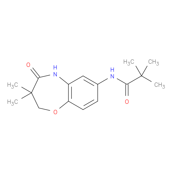 N-(3,3-dimethyl-4-oxo-2,3,4,5-tetrahydro-1,5-benzoxazepin-7-yl)-2,2-dimethylpropanamide