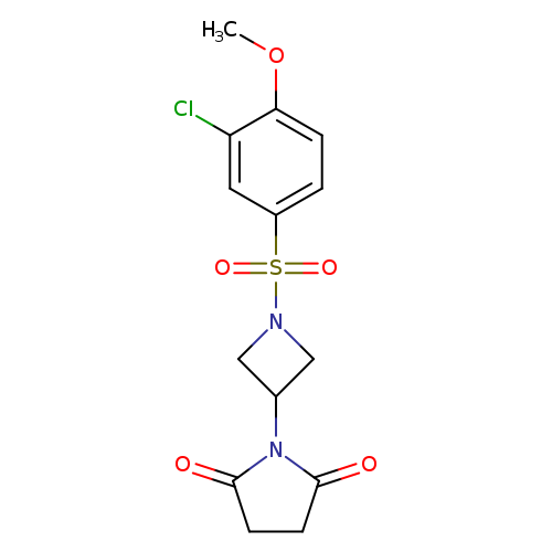 1-[1-(3-chloro-4-methoxybenzenesulfonyl)azetidin-3-yl]pyrrolidine-2,5-dione