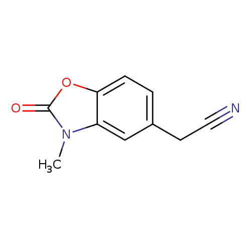 2-(3-methyl-2-oxo-2,3-dihydro-1,3-benzoxazol-5-yl)acetonitrile