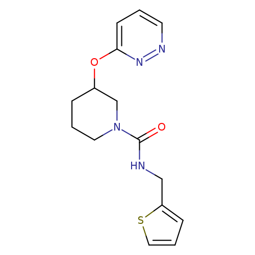 3-(pyridazin-3-yloxy)-N-[(thiophen-2-yl)methyl]piperidine-1-carboxamide