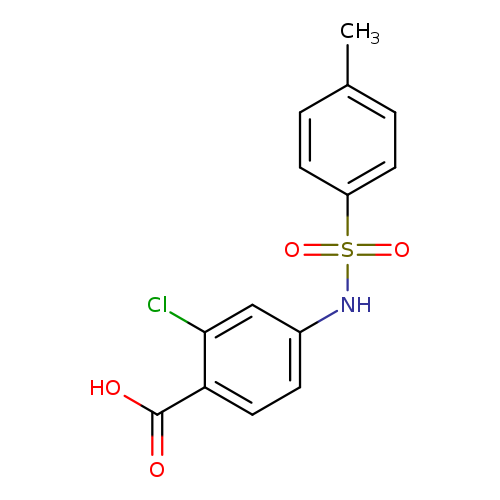2-Chloro-4-([(4-methylphenyl)sulfonyl]amino)benzoic acid
