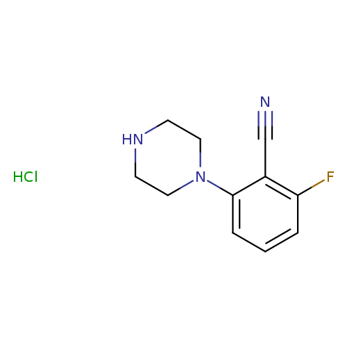 2-fluoro-6-(piperazin-1-yl)benzonitrile hydrochloride
