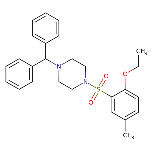 1-(diphenylmethyl)-4-(2-ethoxy-5-methylbenzenesulfonyl)piperazine
