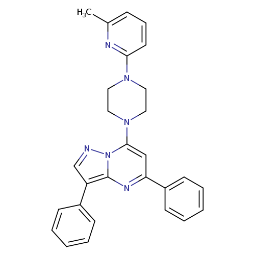 1-{3,5-diphenylpyrazolo[1,5-a]pyrimidin-7-yl}-4-(6-methylpyridin-2-yl)piperazine