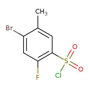 4-Bromo-2-fluoro-5-methylbenzenesulfonyl chloride